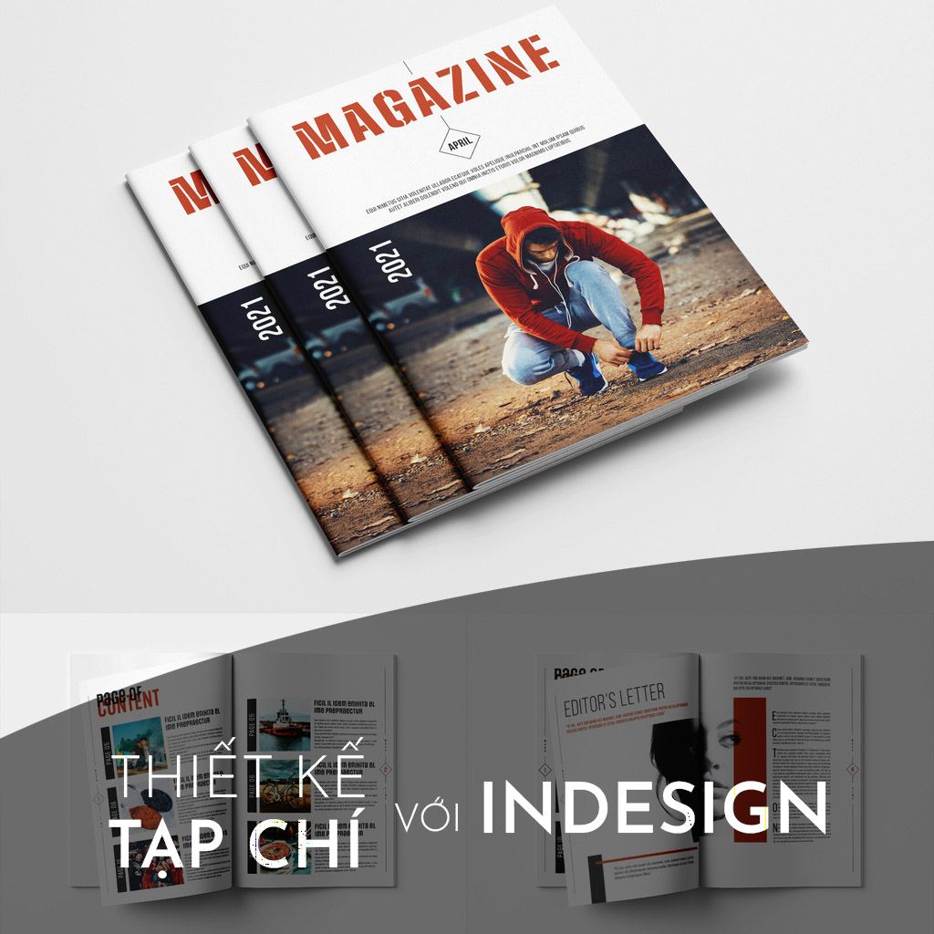thiết kế tạp chí với indesign